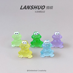 Llavero con Colgante de Sapo Animal en Miniatura de Resina, Brilla en la Oscuridad, Accesorio de Joyería Creativo DIY, Arte Coleccionable, Manualidad, Resina Plástica 3D - Product Image 2