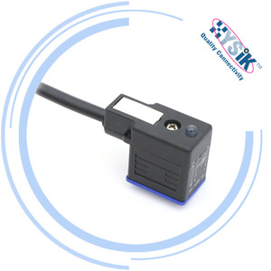 Konektor Katup Solenoid LED 4 Lubang Ground DIN43650 untuk Catu Daya dan Transmisi Data yang Andal - Product Image 5