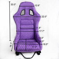 Siège baquet de course universel en tissu de haute qualité pour simulateur de course et cockpit de voiture de course - Vente en gros usine