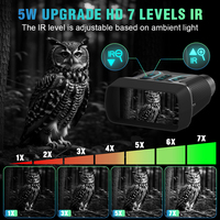 Binoculares de Caza con Visión Térmica Nocturna Infrarroja NV2183 con Zoom 8X, Pantalla HD de 4.5 Pulgadas, Resistentes al Agua para Grabación de Video 4K