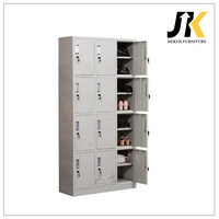 Casier métallique à 12 portes, casier de rangement en acier multi-compartiments pour usine, salle de sport, école, dortoir