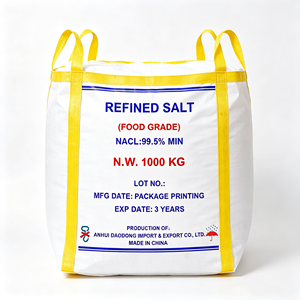 Sel Raffiné <span class=keywords><strong>de</strong></span> Qualité Alimentaire, Sel Iodé Anti-compactage, <span class=keywords><strong>Chlorure</strong></span> <span class=keywords><strong>de</strong></span> Sodium (NaCl) en Sac <span class=keywords><strong>de</strong></span> 25kg/50kg/1000kg, Pureté Minimale 99,3% - Product Image 1
