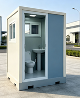 Unité de toilettes préfabriquées portables en kit standard pour chantier de construction / camp de travailleurs / parc touristique