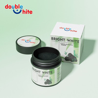 Poudre blanchissante pour les dents PAP double blancheur, charbon de bois blanchissant, qualité alimentaire, 40g, OEM ODM pour un usage domestique, soins bucco-dentaires pratiques