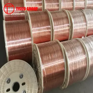 High Quality Low Price 8mm Raw Material Copper Clad Steel Wire Rod Pure Copper Wire for Electric Motor Winding