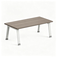 Table basse rectangulaire de 120 cm de longueur, design simple, mobilier de bureau commercial