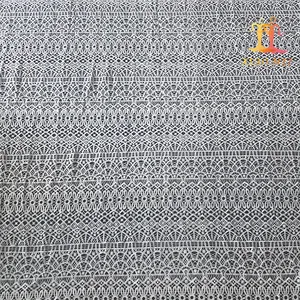 Wholesale cheap 100% polyester white African wedding embroidery bridal lace fabric XM-WL0130