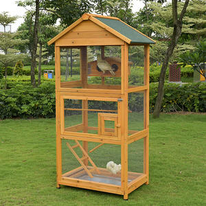 Sıcak satış yeni tasarım katı desen ahşap açık kuş evi ve kafes ispinozları için <span class=keywords><strong>Parakeet</strong></span> nefes tüm mevsim - Product Image 2