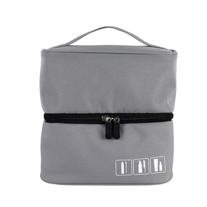 Travel Cosmetic Toiletry Shaving Bathroom Shower Bag for Men Women Recycled Portable Makeup <b>Brush</b> Case with Handle Birthday Gift - Product Image 6