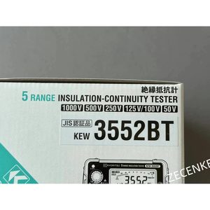 Testeur de résistance d'isolement numérique KYORITSU KEW 3552BT 50-1000V Mégohmmètre d'occasion - Product Image 5