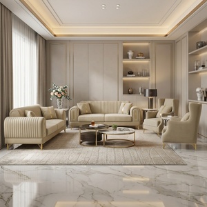Modern Luxury Living Room Deluxe Velvet <strong>Sofa</strong> <strong>Set</strong> <strong>1</strong>+<strong>1</strong>+<strong>2</strong>+<strong>3</strong> Seater for Villa Hotel Hall Distribution Best Price Furniture - Product Image 6