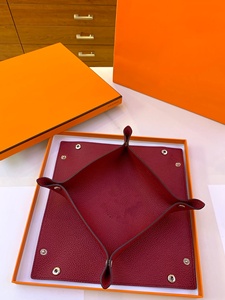PU Leather <b>Foldable</b> Valet Tray Square Jewelry <b>Desk</b> Organizer Travel Storage Tray Home Decorations.Gifts - Product Image 4