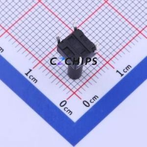 TS-1002-BR13526 Tactile Switch Through hole-4P,6x6mm Switch Single Pole Single Throw Round Button 2.6N Through Hole - Product Image 2