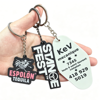 Porte-clés promotionnel en PVC, porte-clés personnalisé avec logo, porte-clés avec code QR, porte-clés en PVC souple avec logo personnalisé