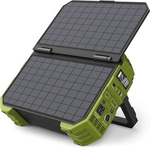 Generador Solar de 1600W con Panel Solar Integrado, Salidas AC, DC y USB PD para Camping y Emergencias, Batería LiFePO4 - Product Image 1