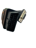 Cable adaptador OBDII J1962, 12V, 24V, 16 pines macho a DB9 hembra, VGA, D-Sub, conductores de cobre de 9 pines, línea de puerto serie RS232