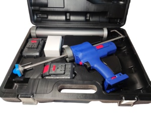Pistola de calafateo eléctrica de grado industrial con batería de 21V, 300ml/600ml, con 2 cartuchos de baterías de litio y sellador de salchichas para coches - Product Image 5