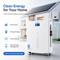 Batterie Lithium-Ion Solard 8000 Cycles 512V 100Ah Haute Efficacité LFP pour Système Solaire de Secours avec Moniteur Intelligent CAN WIFI Empilable 5kWh Garantie 10 Ans