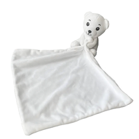 Nouveau-né bébé enfant enfants super doux câlin peluche animal couette serviette bébé jouets et couverture éléphant ours
