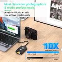 Adaptateur de carte mémoire pour Sony Sandisk/Lexar/progressiade/Ritz Gear/Delkin usb 3.2 10Gbps CFexpress Type B lecteur de carte