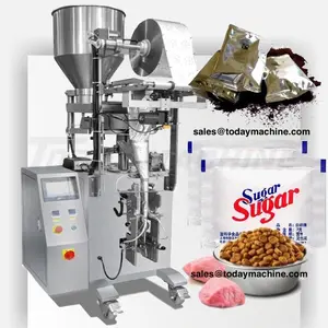 Automatico tetraedro sacchetto/sacchetto triangolo formaggio palla/caramella/cioccolato fagioli di riempimento macchine per imballaggio