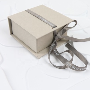 MOJIU Exquisite <b>Book</b>-Shape Magnet Paper Gift Packaging with Ribbon Jewelry <b>Boxes</b> - Product Image 6