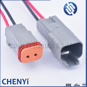 Deutsch DT serisi 2 Pin erkek kadın oto su geçirmez konnektör DT06-2S DT04-2P otomotiv elektrik teli demeti pigtail tak - Product Image 3