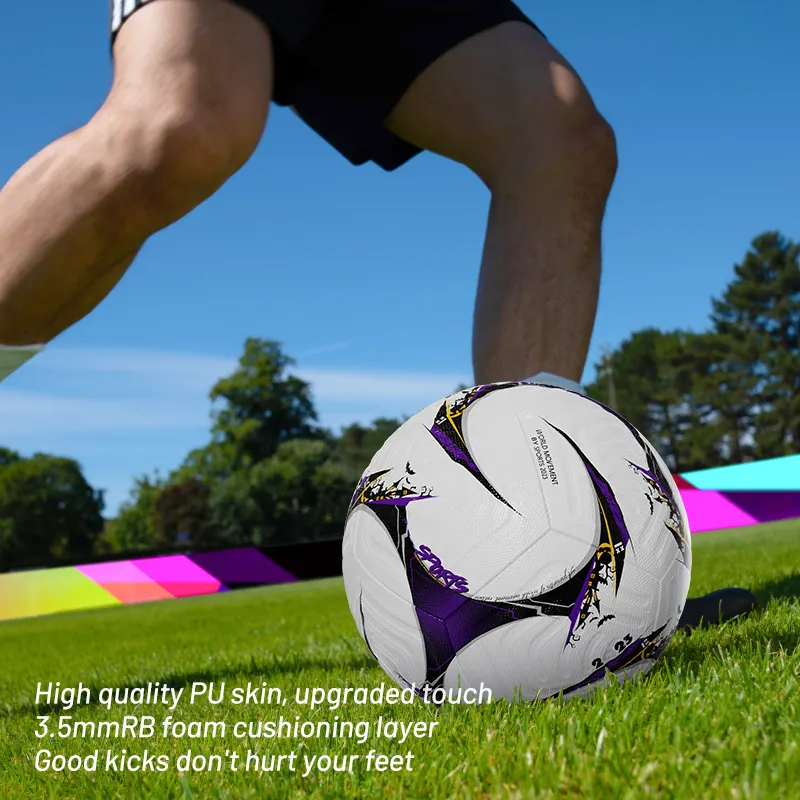 Prezzo più economico con Design colorato di calcio di qualità partita Hiqh 2024 miglior pallone da calcio popolare può essere personalizzato