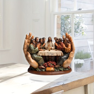 Religious Last Supper Eco-Friendly <strong>Plastic</strong> <strong>Decorative</strong> <strong>Item</strong> for Home Living Room Study or Office Desk Gift for Others - Product Image 1