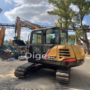 Gran oferta, excavadora tipo oruga SY55C usada, maquinaria de construcción, bomba hidráulica Original, motor Sany, peso operativo de 5,5 toneladas - Product Image 4