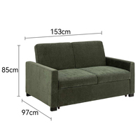 Canapé-lit modulaire extensible personnalisable, canapé deux places moderne en tissu, canapé multifonctionnel pour la maison, le bureau et l'appartement