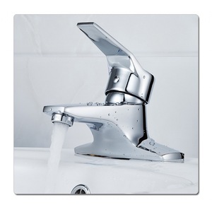 <b>Copper</b> Basin Faucet Single <b>Handle</b> 2 Hole Deck Mounted Modern Style YLT2013 - Product Image 1