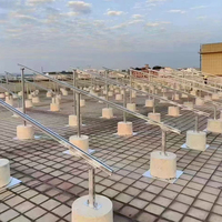 Structure de montage au sol pour panneaux solaires résistant aux vents forts, installation facile, en aluminium et acier au carbone, pour une installation rapide de l'énergie solaire