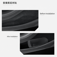 Poubelles de rangement pour portières Tesla Model 3/Y (versions 2023-2025) – Lot de 2, installation encastrée, en thermoplastique durable