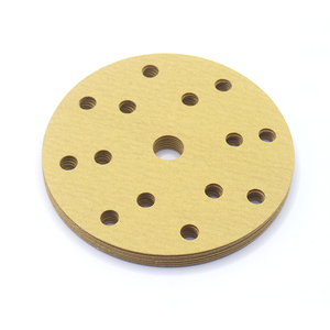 Disque abrasif OEM Scorpion Star S10 multi-trous 6 pouces 150 mm en oxyde d'aluminium jaune doré, dureté moyenne, pour ponçage aiguisant - Product Image 6