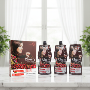 MOKERU Crème colorante pour cheveux Cherry professionnelle en vente flash, teinture sans ammoniaque, 250 ml x 2, hommes et femmes, usage domestique - Product Image 2