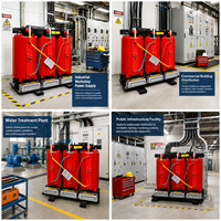 Transformador de Potencia Trifásico de Resina Fundida Tipo Seco de 10kV 380V Personalizable OEM para Distribución en Edificios Comerciales