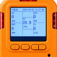 Détecteur de gaz portable multifonction 5 en 1 HIREP, moniteur de sécurité industriel à aspiration, CO, H2S, O2, CO2, LEL, espace confiné, ATEX, IP66