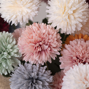 Chrysanthèmes artificiels Jinxi 30cm-100cm, fleurs en soie pour décorations de mariage et de maison - Product Image 4