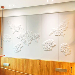 モダンな3D PVC壁パネル新しいスタイルクラシック防水耐火装飾壁紙ステッカー白背景卸売 - Product Image 2