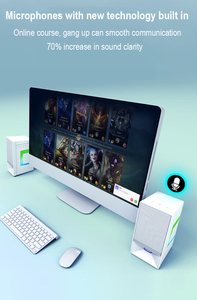 2.0 ch Bluetooth chơi game loa cho <span class=keywords><strong>PC</strong></span> và máy tính xách tay, điện thoại di động - Product Image 4