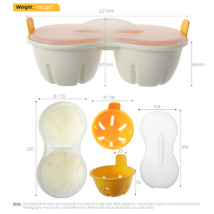 Cuociuova a Doppia Cavità per Uso Domestico nel Microonde con Funzione Multipla di Separazione del Tuorlo, Facile da Pulire - Product Image 6