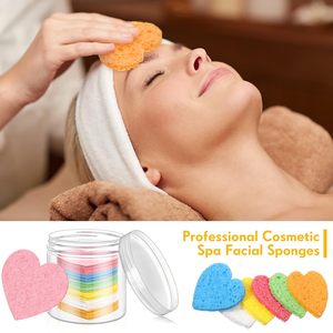Best Selling Eco Friendly Gifts White Bath Shower Compressed Wood Pulp Cellulose Facial Sponge Sheets - Product Image 3