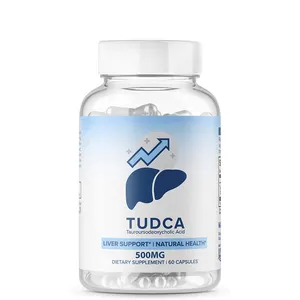Toptan TUDCA kapsüller karaciğer temizlemek TUDCA 500mg kapsül Tudca safra tuz hapları karaciğer desteği için