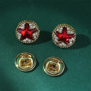 Retro moda ornamento hombres joyería Cristal Diamantes de imitación Collar Pin broche pequeño diseñador geométrico declaración solapa Pin broches - Product Image 3