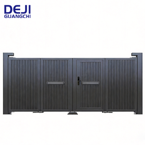 Portes coulissantes automatiques rétractables en alliage d'aluminium, écologiques, durables et anti-corrosion pour appartements et hôtels - Product Image 1