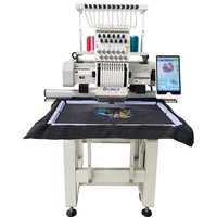 Nueva Máquina de Bordar Computarizada de Una Cabeza, 12 Agujas, Totalmente Automática, de Alta Precisión, con Cambio de Color Personalizado y Rodamiento de Motor
