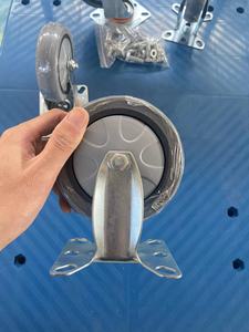 헤비 듀티 4 륜 접이식 카트 400kg 적재 용량 플랫 플라스틱 플랫폼 핸드 트럭 맞춤형 OEM 저장 트롤리 - Product Image 5