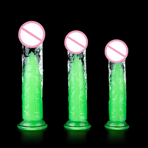 Saugnapf-<span class=keywords><strong>Dildo</strong></span> mit Leuchteffekt, Bunter Weicher Silikon-Realistischer Penis, <span class=keywords><strong>Mini</strong></span>-Dildos Sexspielzeug für Frauen zur Selbstbefriedigung - Product Image 2