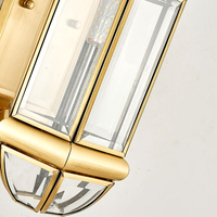 Applique murale d'extérieur de style européen Simple Luxury Villa Garden Corridor Vintage Deco Wall Lamp Classic Brass E14 Outdoor Lights